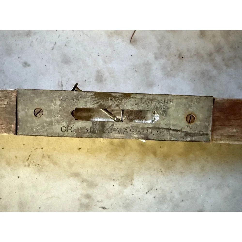 Vintage Goodell-Pratt Wooden‎ Spirit Level Greenfield Mass USA Carpenter Tool